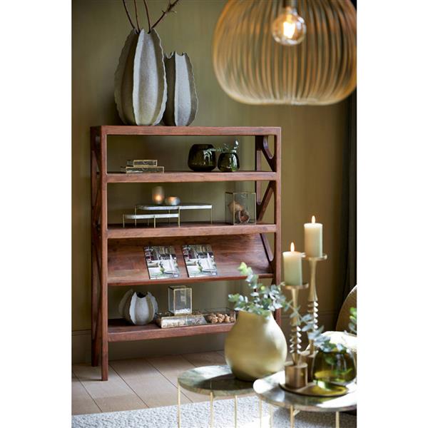 Grote foto kast open 120x40x160 cm yuki acacia hout huis en inrichting eettafels