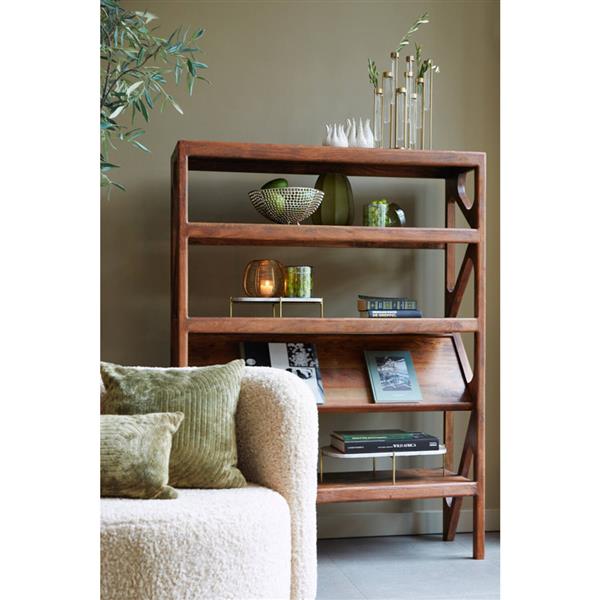 Grote foto kast open 120x40x160 cm yuki acacia hout huis en inrichting eettafels