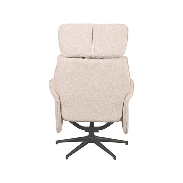 Grote foto relaxfauteuil verdal 77x79x109 cm naturel boucle zwart metaal huis en inrichting eettafels