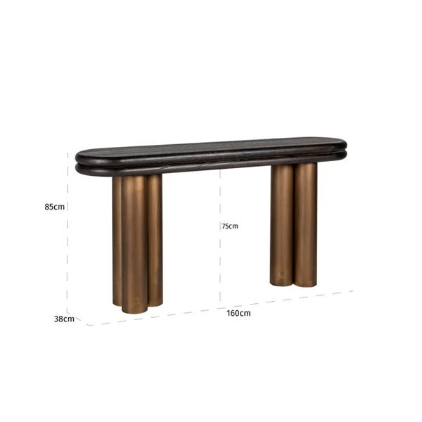 Grote foto wandtafel macaron black rustic richmond interiors huis en inrichting eettafels