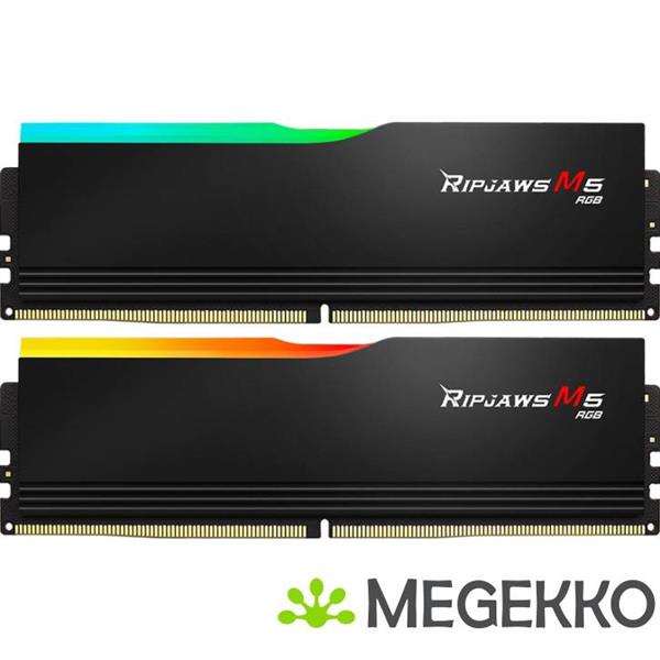 Grote foto g.skill f5 6000j3040g32gx2 rm5rk geheugenmodule 64 gb 2 x 32 gb ddr5 6000 mhz computers en software overige computers en software