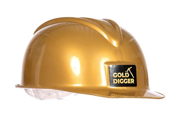 Grote foto gouden helm gold digger verzamelen overige verzamelingen