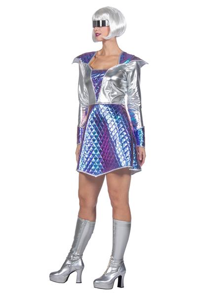 Grote foto space jurk dames metallic verzamelen overige verzamelingen