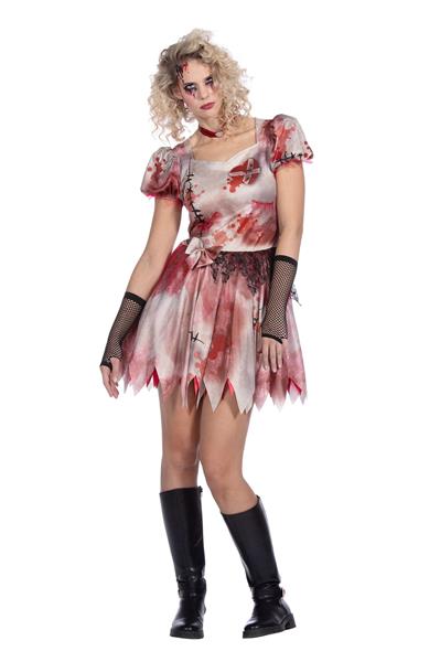 Grote foto halloween jurk dames kort met bloed 2 delig verzamelen overige verzamelingen