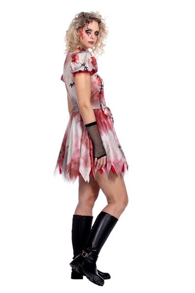 Grote foto halloween jurk dames kort met bloed 2 delig verzamelen overige verzamelingen