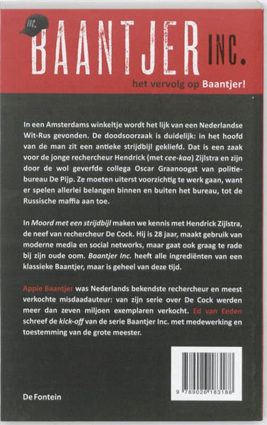 Grote foto moord met een strijdbijl baantjer inc. 1 boeken detectives