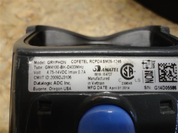 Grote foto datalogic gryphon gm4100 wireless 1d scanner usb with display computers en software scanners