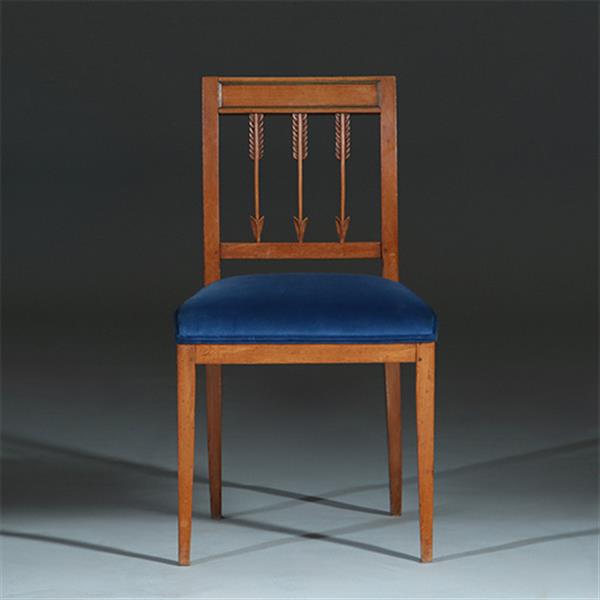 Grote foto 10 stoelen ca 1800 op sabelpoten en pijlen in de rug incl stof naar wens no.252015 antiek en kunst stoelen en banken