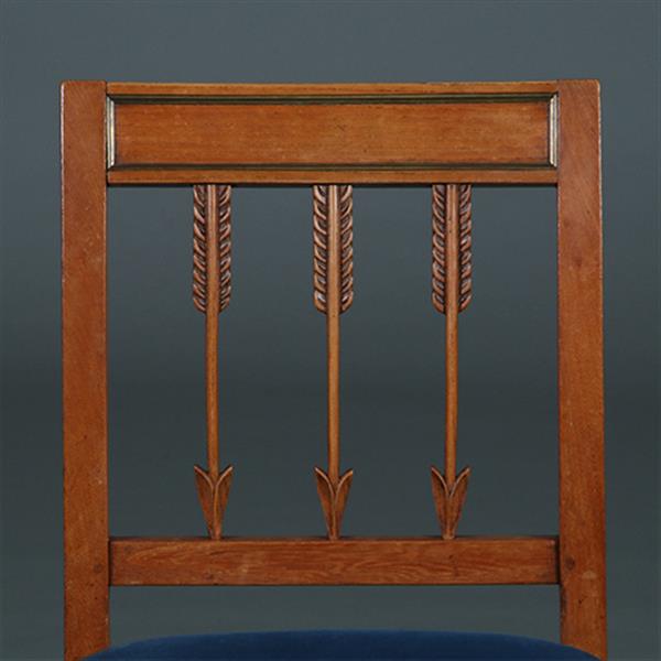 Grote foto 10 stoelen ca 1800 op sabelpoten en pijlen in de rug incl stof naar wens no.252015 antiek en kunst stoelen en banken