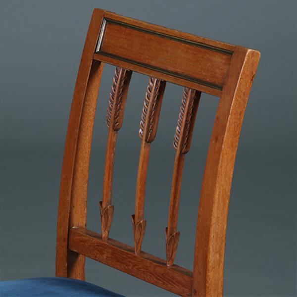 Grote foto 10 stoelen ca 1800 op sabelpoten en pijlen in de rug incl stof naar wens no.252015 antiek en kunst stoelen en banken