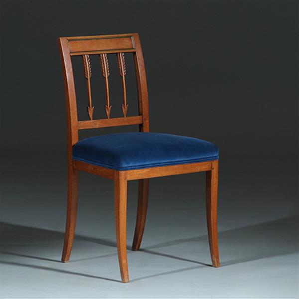 Grote foto 10 stoelen ca 1800 op sabelpoten en pijlen in de rug incl stof naar wens no.252015 antiek en kunst stoelen en banken