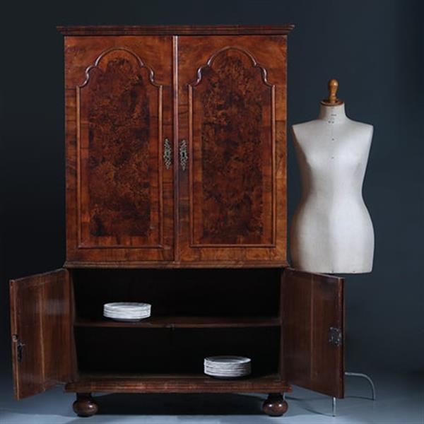 Grote foto antieke kasten barok luierkabinet klein hollands kabinet ca 1730 no.252025 antiek en kunst stoelen en banken