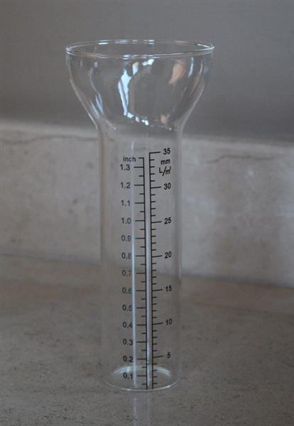 Grote foto universeel regenmeterglas glas regenmeter rm097 tuin en terras tuindecoratie