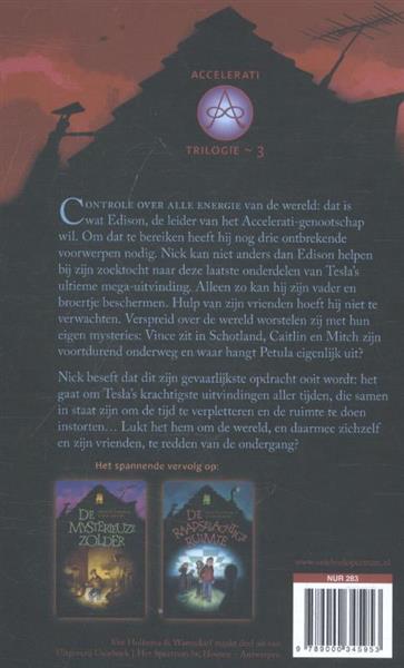 Grote foto de geheimzinnige gang accelerati trilogie 3 boeken jeugd 13 jaar en ouder