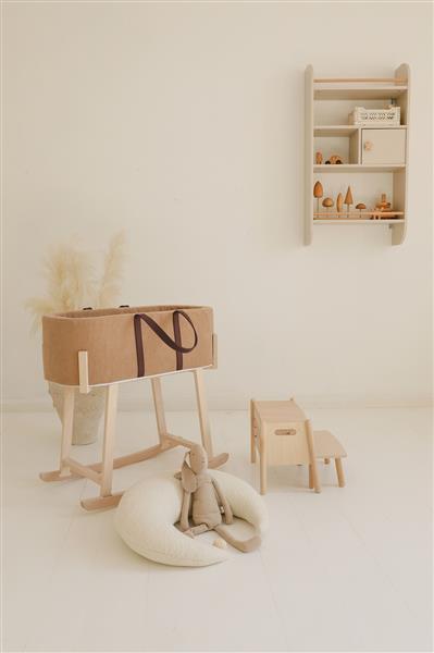 Grote foto mosesmand rib mokka mokka met matras kinderen en baby complete kinderkamers