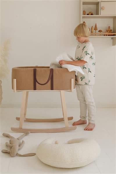 Grote foto mosesmand rib mokka mokka met matras kinderen en baby complete kinderkamers