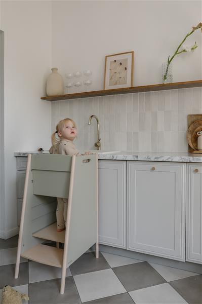 Grote foto kitchen helper naturel verstelbaar naturel kinderen en baby overige