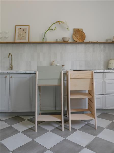 Grote foto kitchen helper naturel verstelbaar naturel kinderen en baby overige