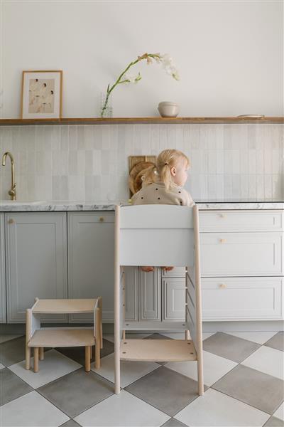 Grote foto kitchen helper wit wit kinderen en baby overige