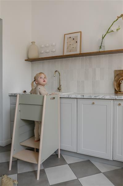Grote foto kitchen helper naturel verstelbaar naturel kinderen en baby overige