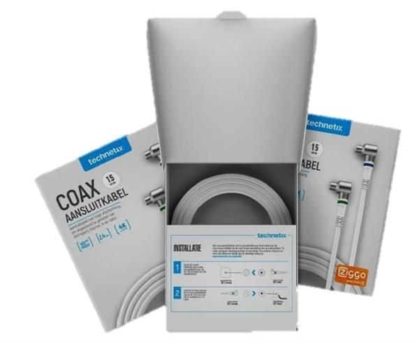 Grote foto technetix coaxkabel rla 21 ziggo geschikt diverse lengtes audio tv en foto onderdelen en accessoires