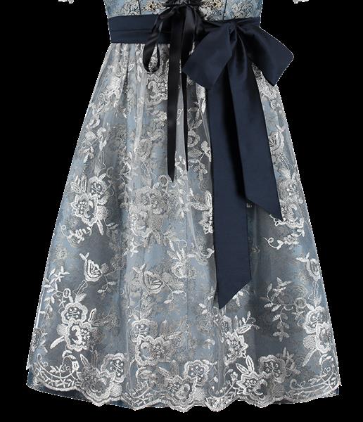 Grote foto blauw zilveren dirndl jurk oktoberfest dames 2 delig verzamelen overige verzamelingen