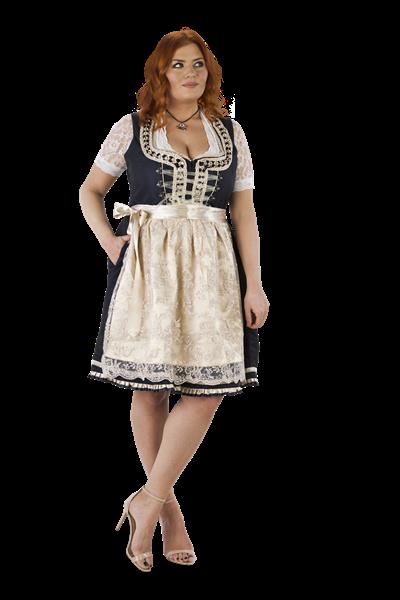 Grote foto wit blauwe dirndl jurk oktoberfest dames 2 delig verzamelen overige verzamelingen