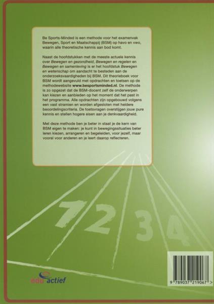 Grote foto be sports minded bewegen sport en maatschappij boeken overige boeken