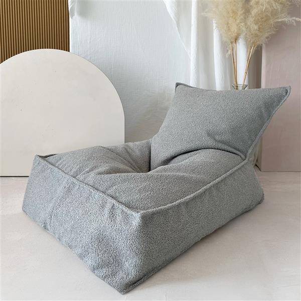 Grote foto boucl zitzak voor kinderen grey beanbag grey kinderen en baby complete kinderkamers