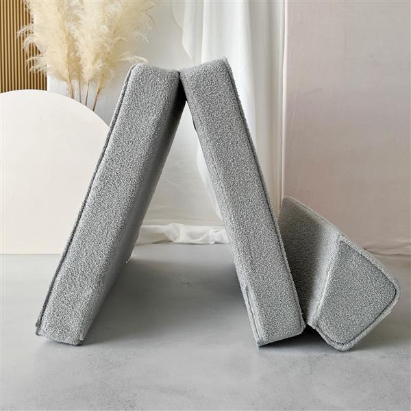 Grote foto boucl lounger wit kinderstoel lounger en speelplek grey kinderen en baby complete kinderkamers