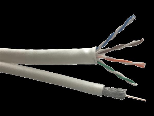 Grote foto technetix combikabel cat6 c18 20 meter cat6 coax rg59t eca audio tv en foto onderdelen en accessoires