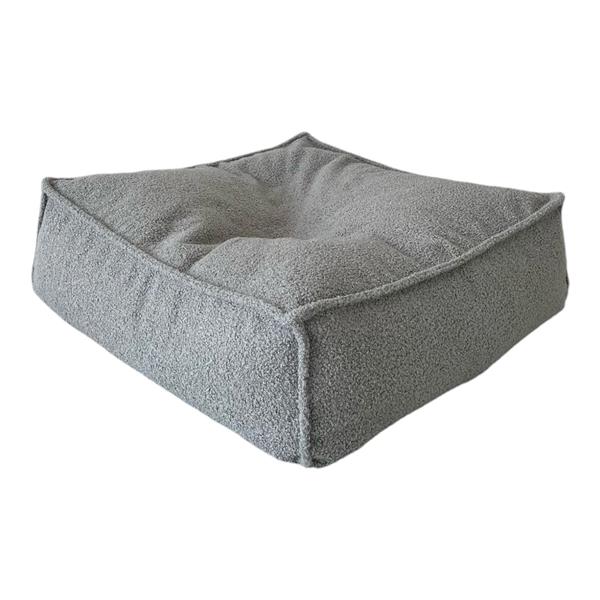 Grote foto boucl ottoman kinderpoef grey grey kinderen en baby complete kinderkamers