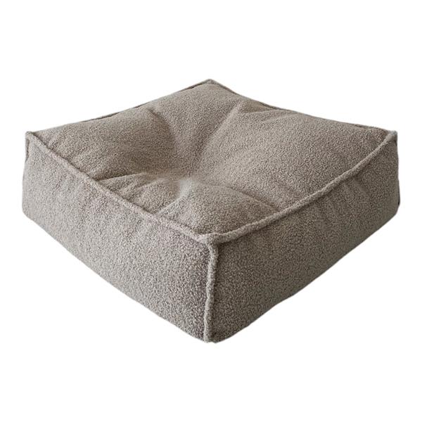 Grote foto boucl ottoman kinderpoef beige beige kinderen en baby complete kinderkamers