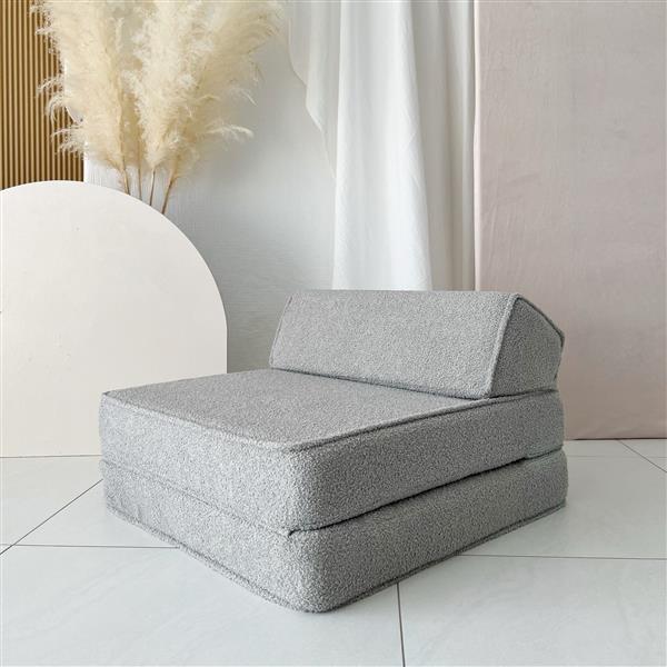 Grote foto boucl lounger wit kinderstoel lounger en speelplek grey kinderen en baby complete kinderkamers