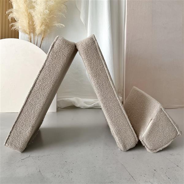 Grote foto boucl lounger beige kinderstoel lounger en speelplek beige kinderen en baby complete kinderkamers