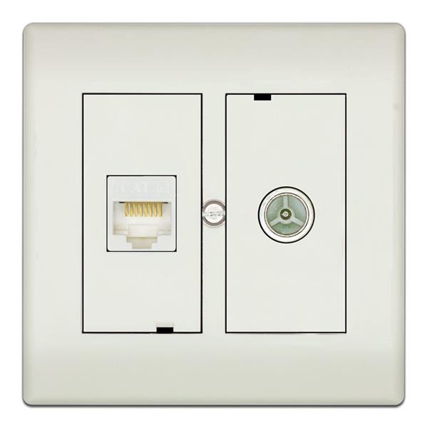 Grote foto technetix cl50 combi tv rj45 wcd einddoos doe het zelf en verbouw lasapparaten