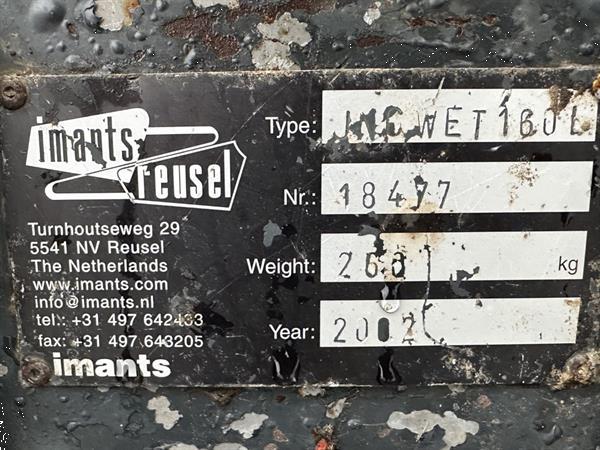 Grote foto imants jnc rijenfrees 160 cm met hydraulische kooirol agrarisch onkruidbestrijding