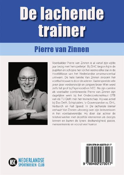 Grote foto de lachende trainer boeken hobby en vrije tijd