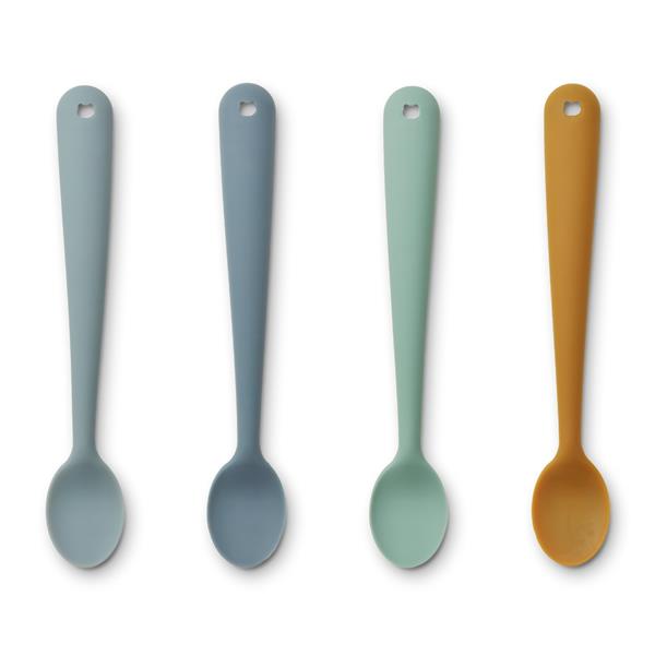 Grote foto siliconen lepel siv 4 pack blue multi mix audio tv en foto algemeen