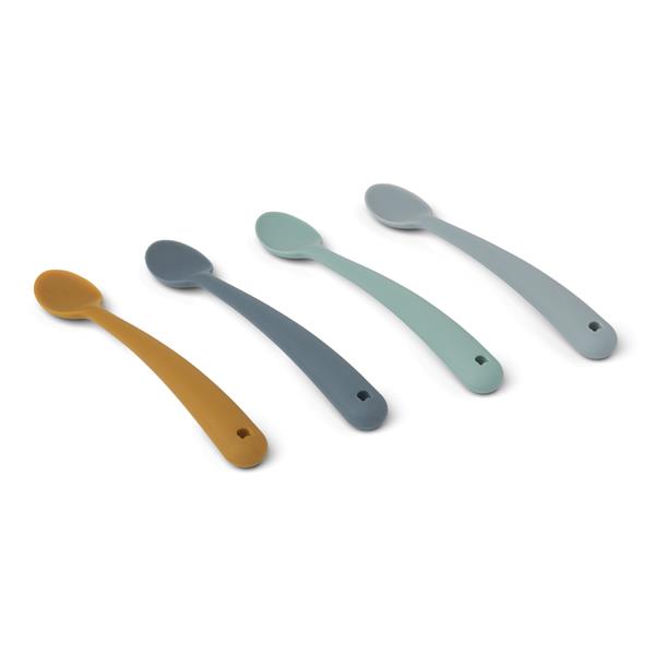Grote foto siliconen lepel siv 4 pack blue multi mix audio tv en foto algemeen