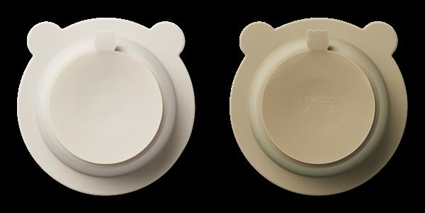 Grote foto siliconen kom met zuignap peony 2 pack sandy oat audio tv en foto algemeen