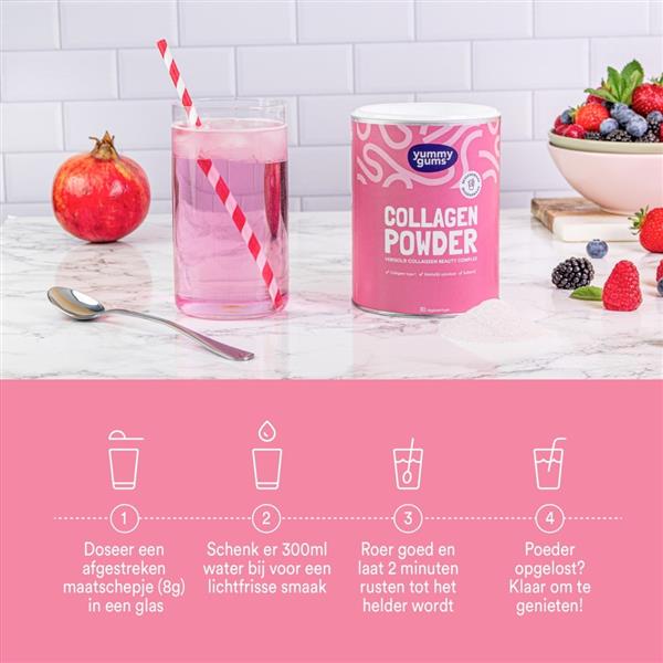 Grote foto collagen powder lemonade 240gr audio tv en foto algemeen