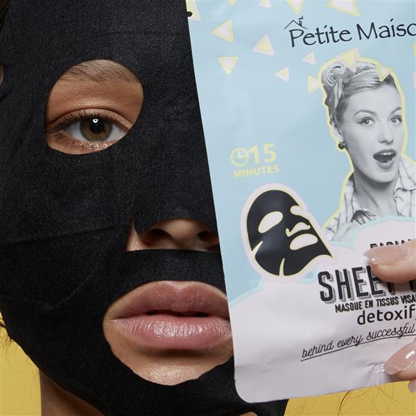 Grote foto detoxifying facial sheet mask 3x25ml audio tv en foto algemeen