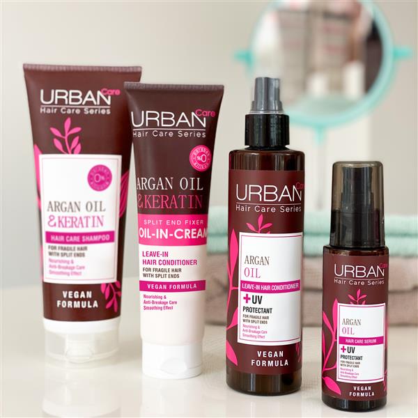 Grote foto argan oil keratin leave in conditioner spray 200ml audio tv en foto algemeen