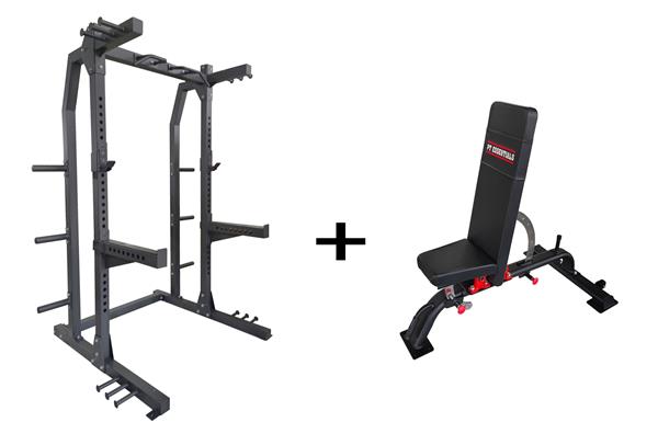 Grote foto hr100 titan half rack bench combodeal audio tv en foto algemeen