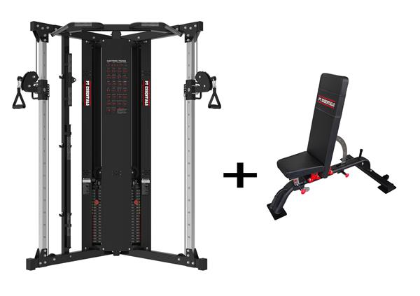 Grote foto combo deal pro functional trainer incl. adjustable bench 2 x 90 kg stack verwacht medio august audio tv en foto algemeen