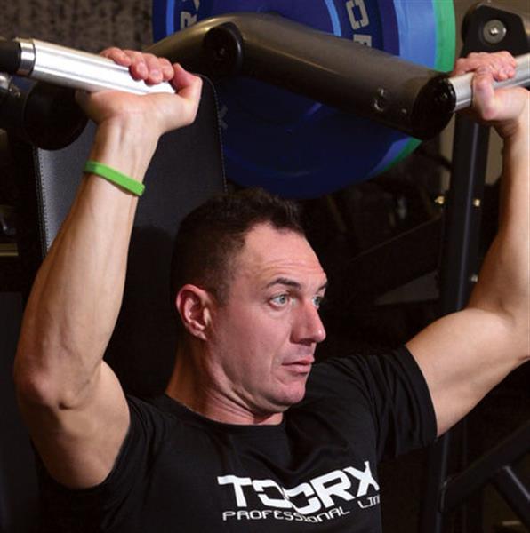 Grote foto fwx 5400 shoulder press plate loaded audio tv en foto algemeen