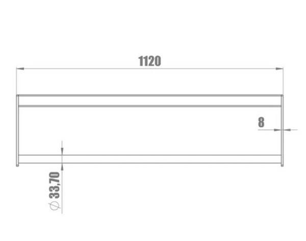 Grote foto standard beam 1120 mm tube dwarsverbinding audio tv en foto algemeen