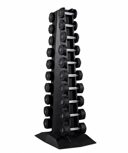 Grote foto lmx94.td dumbbelltoren incl. pu dumbbells 1 t m 10 kg audio tv en foto algemeen