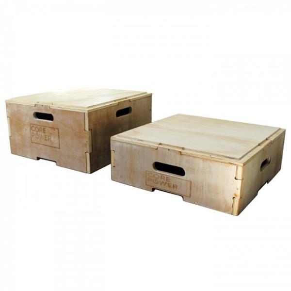 Grote foto corepower houten stapelbare plyo boxes 20 of 30 5 cm audio tv en foto algemeen
